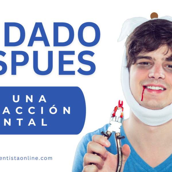 Extracciones dental en paciente